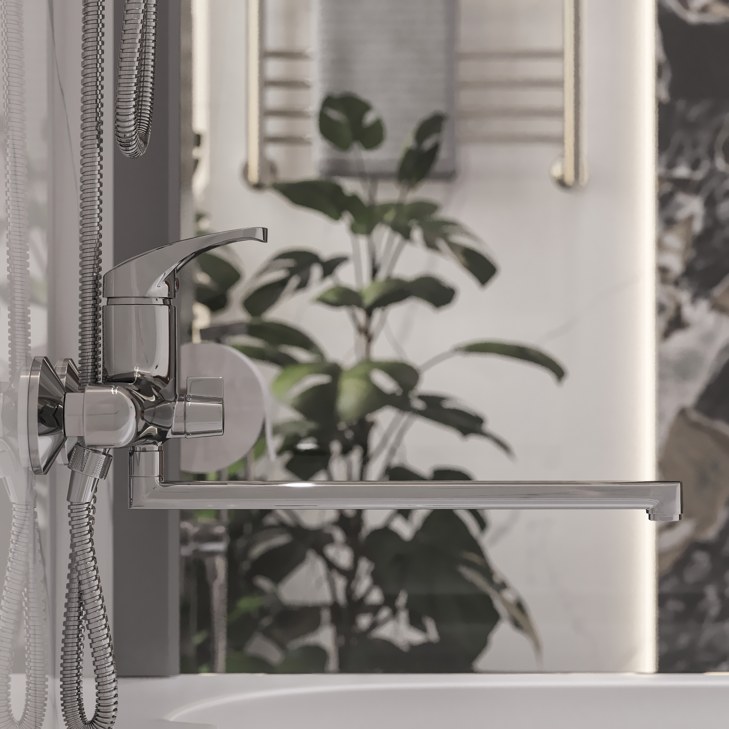 Универсальный смеситель DIWO Коломна KL-07cr - 2