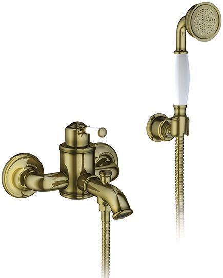 Смеситель для ванны с душем Timo Arisa 5314/02Y антик - 0