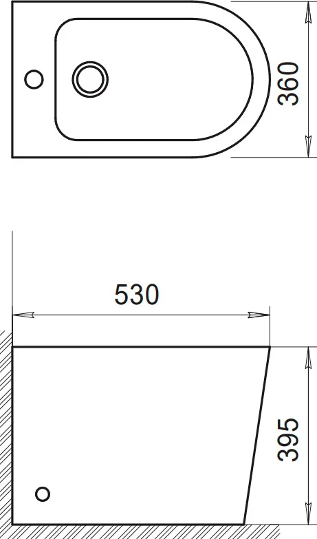 Биде напольное BelBagno Flay r белый BB1003B - 4