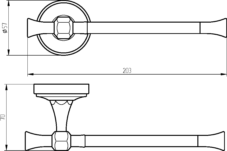 Держатель туалетной бумаги Migliore Fortuna 27690 бронза - 1