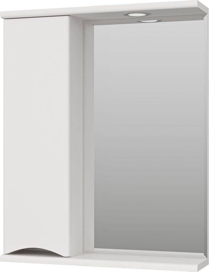 Зеркало-шкаф Misty Атлантик 60 L белый с подсветкой  П-Атл-4060-010Л - 0