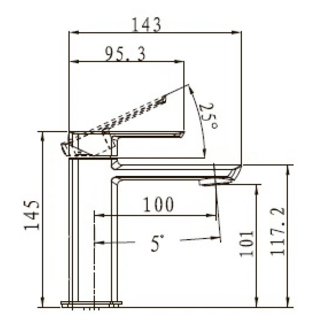 Смеситель для раковины KAISER Saga  53011 - 1