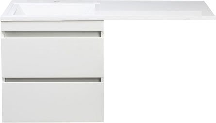 Тумба для комплекта Style Line Даллас 120 Люкс Plus подвесная, белая СС-00000469 - 5