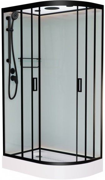 Душевая кабина Frank F411L Black левосторонняя 114114 - 0