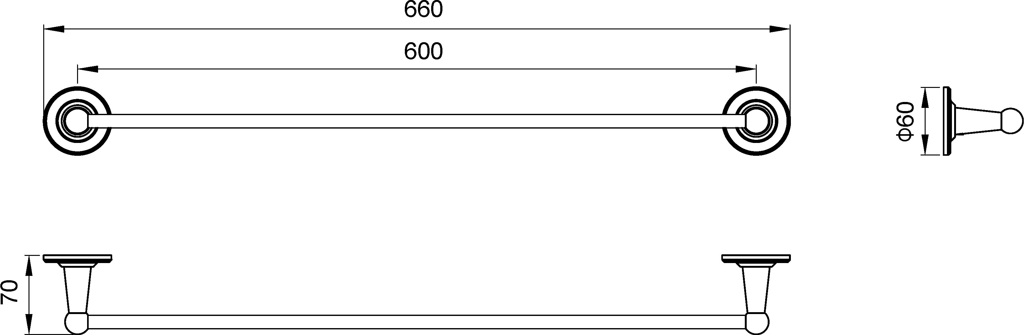 Полотенцедержатель Timo Nelson 160053/02 антик - 1