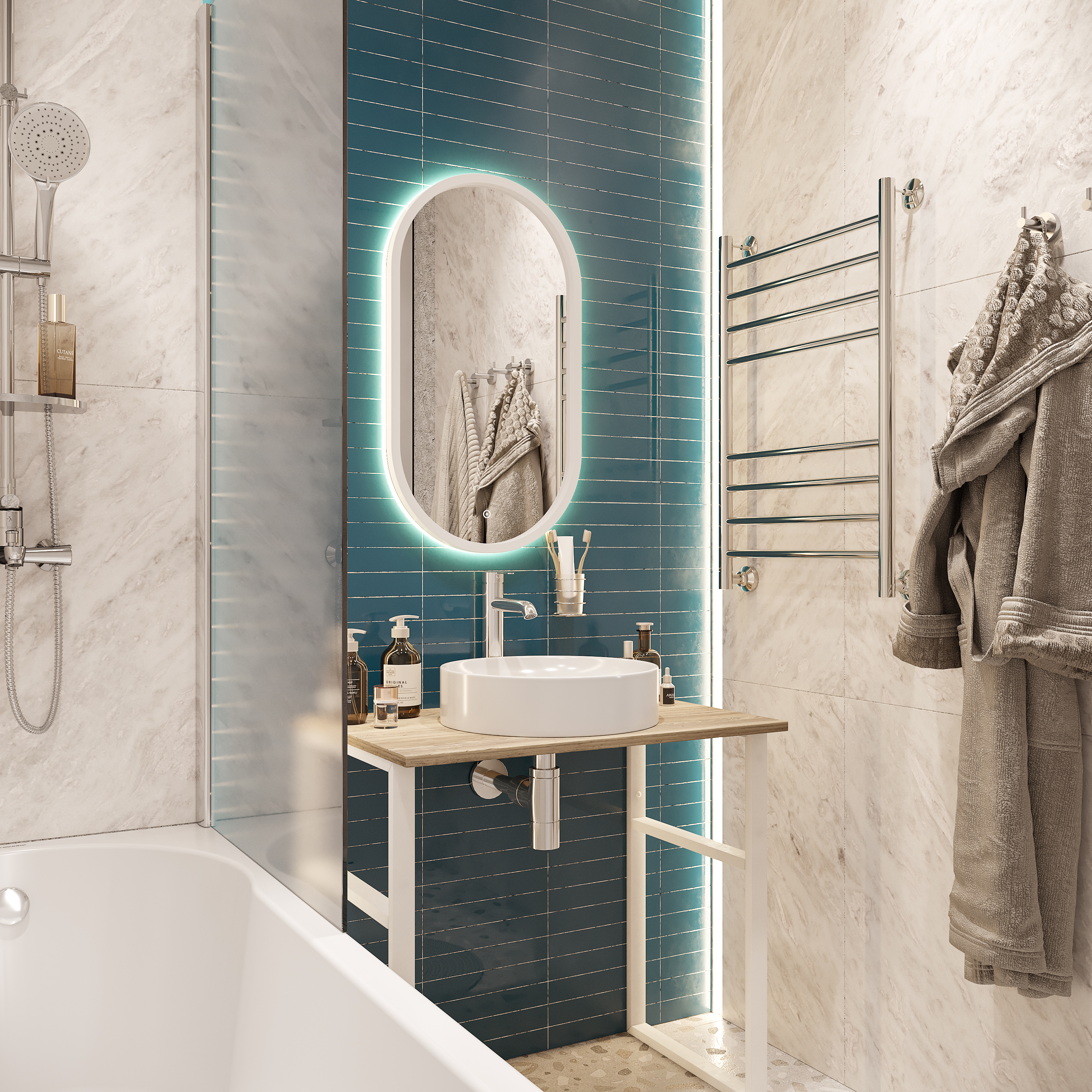 Раковина STWORKI накладная 43 3043-KL белый глянец - 3