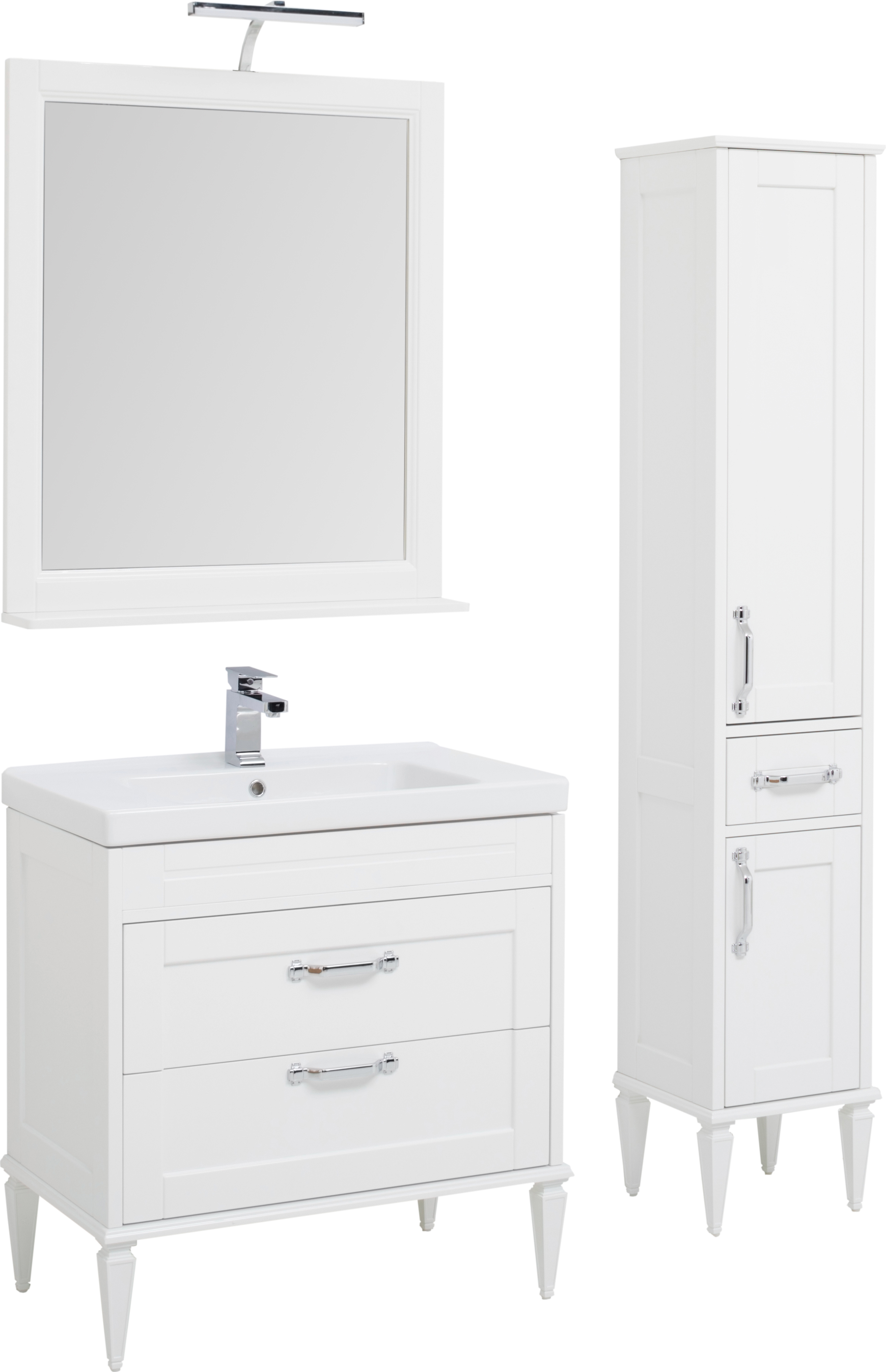 Мебель для ванной Aquanet Денвер 80 белый глянец - 1