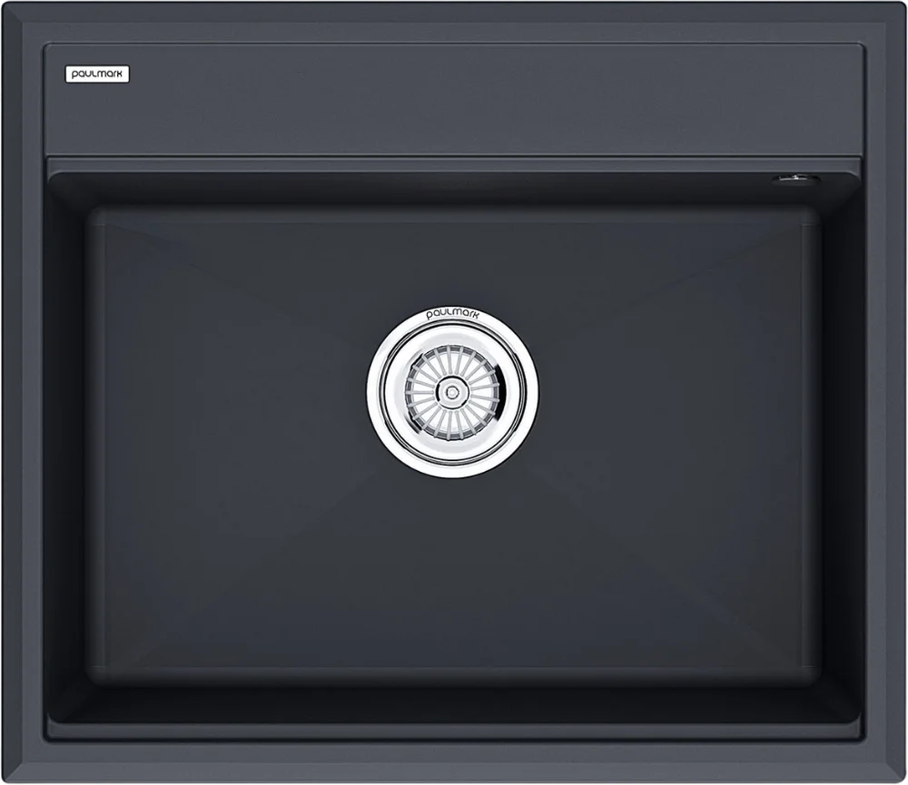 Мойка кухонная Paulmark Stepia 59 темно - серый матовый PM115951-AN - 0
