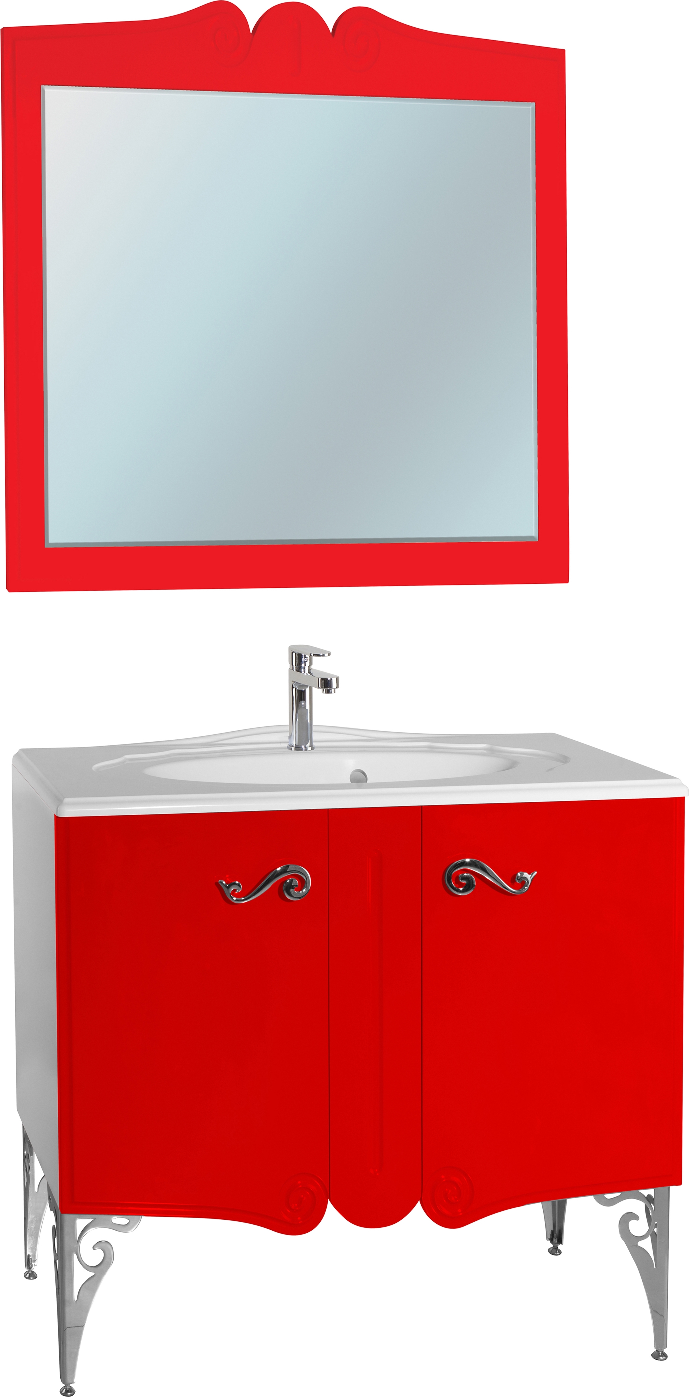 Мебель для ванной Bellezza Эстель 80 красная - 0