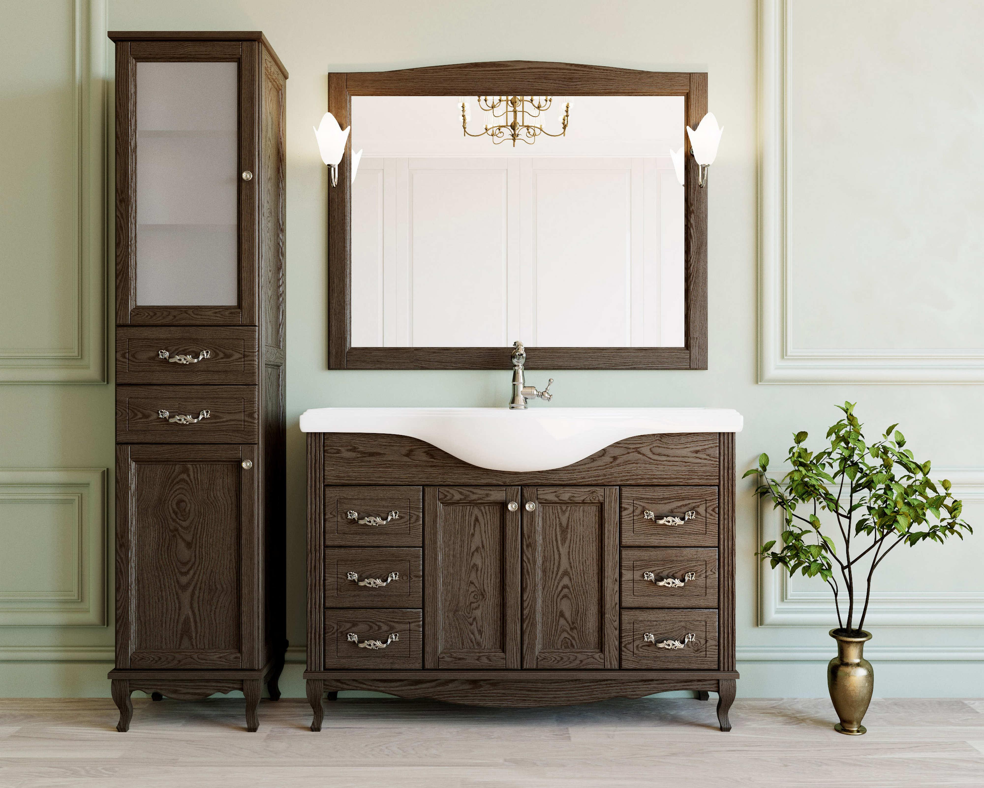 Шкаф-пенал ValenHouse Эллина 41.5 см  E40_ККLХ - 1