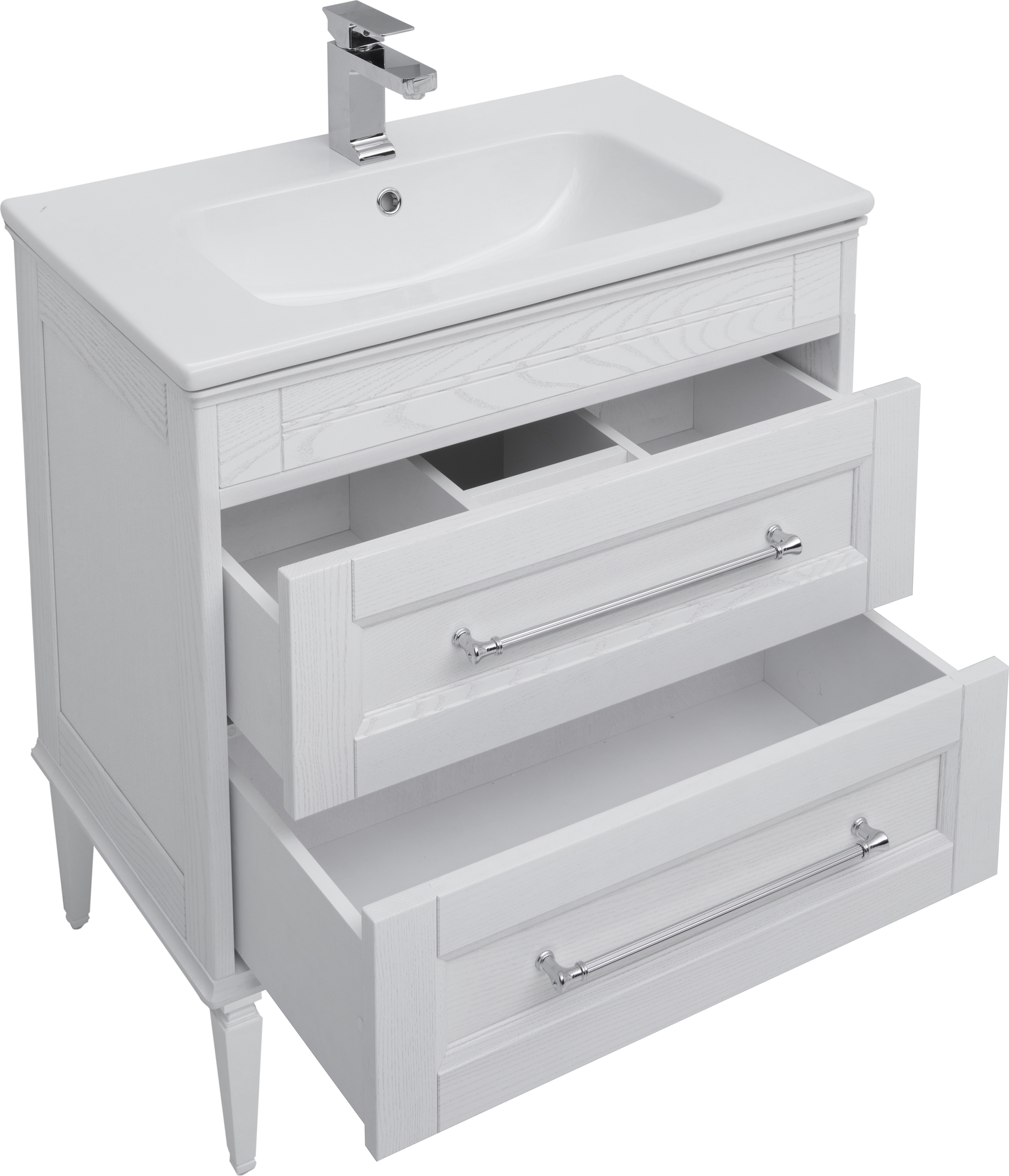 Тумба с раковиной Aquanet Бостон 80 ясень 00206551 - 8