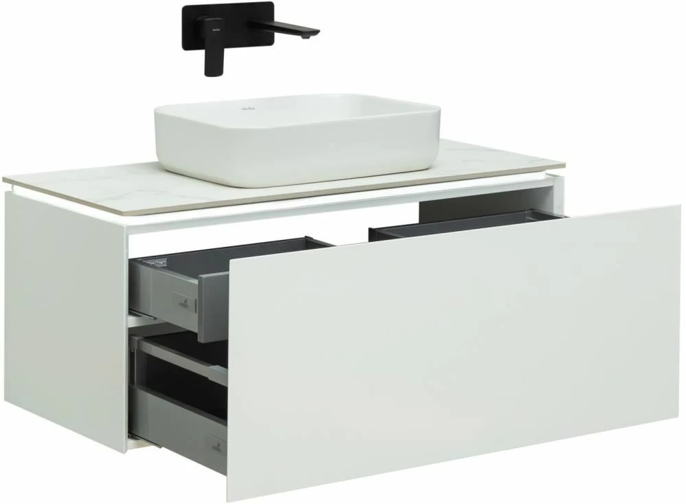 Тумба под раковину Allen Brau Infinity 100 белый матовый 1.21004.WM - 2