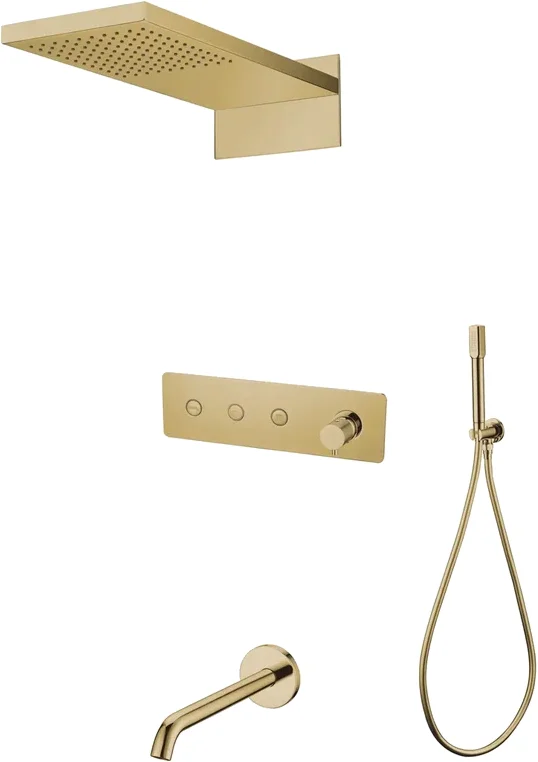 Душевой комплект Boheme Fusion золото  130-2-G - 0