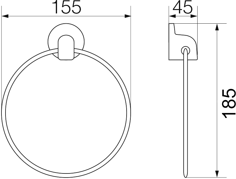 Полотенцедержатель Veragio Oscar OSC-5223.CR хром - 1