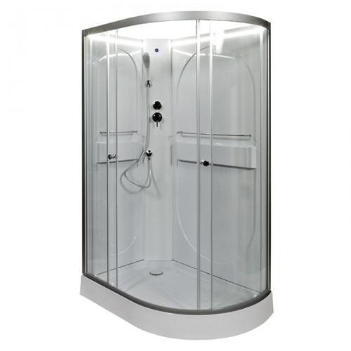 Душевая кабина Deto L 120х80 хром  L620LNLED - 0