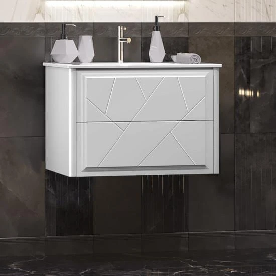 Тумба под раковину Opadiris Луиджи 70 белая матовая 00-00005952 - 0