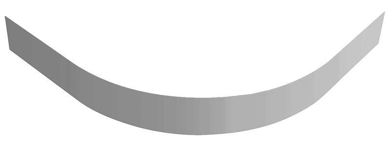 Акриловый экран CEZARES TRAY-M-R-80-SCR для поддона, 800x800x35 - 0