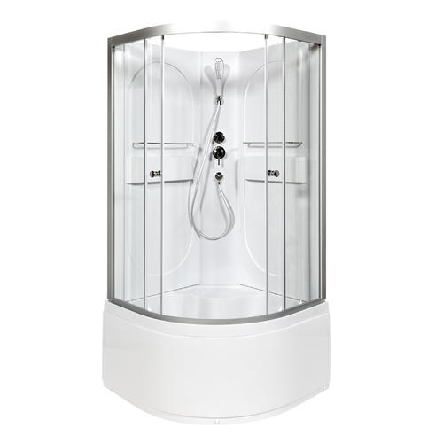 Душевая кабина Deto L 100х100 без крыши, хром  L610N - 0