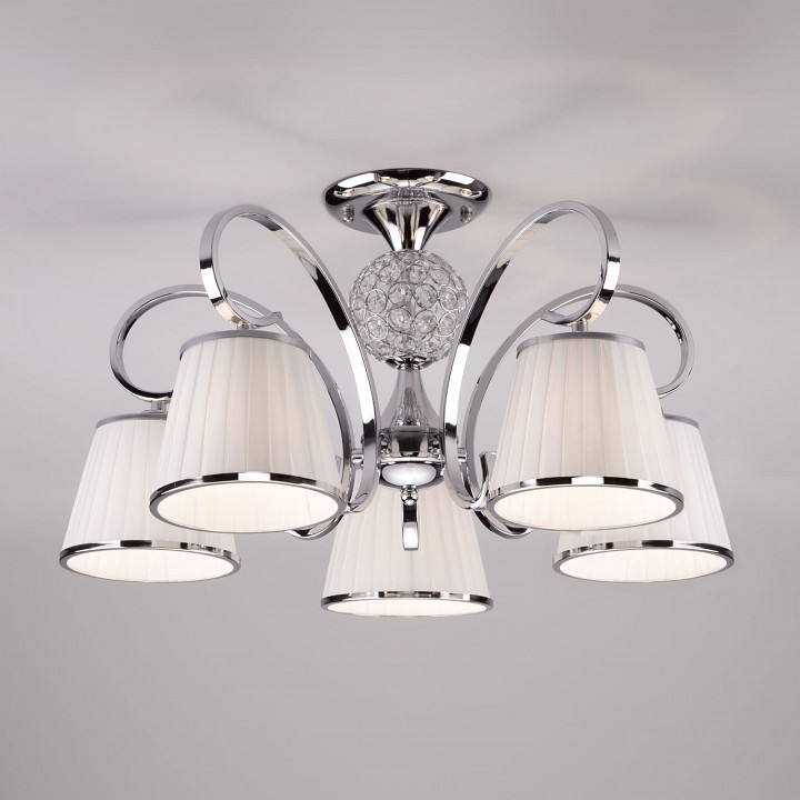 Потолочная люстра Eurosvet Tessa 60088/5 хром - 0