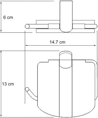 Держатель туалетной бумаги Wasserkraft Berkel K-6825 - 2