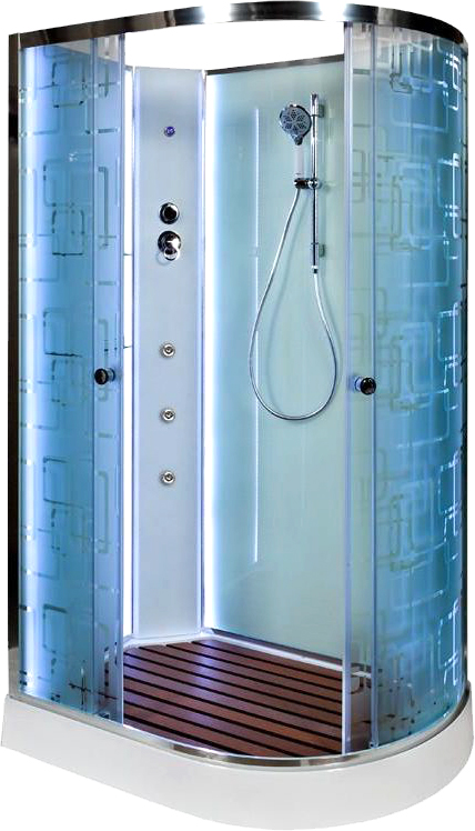 Душевая кабина Deto ЕМ 120х80  EM1512LNLED+GM - 0