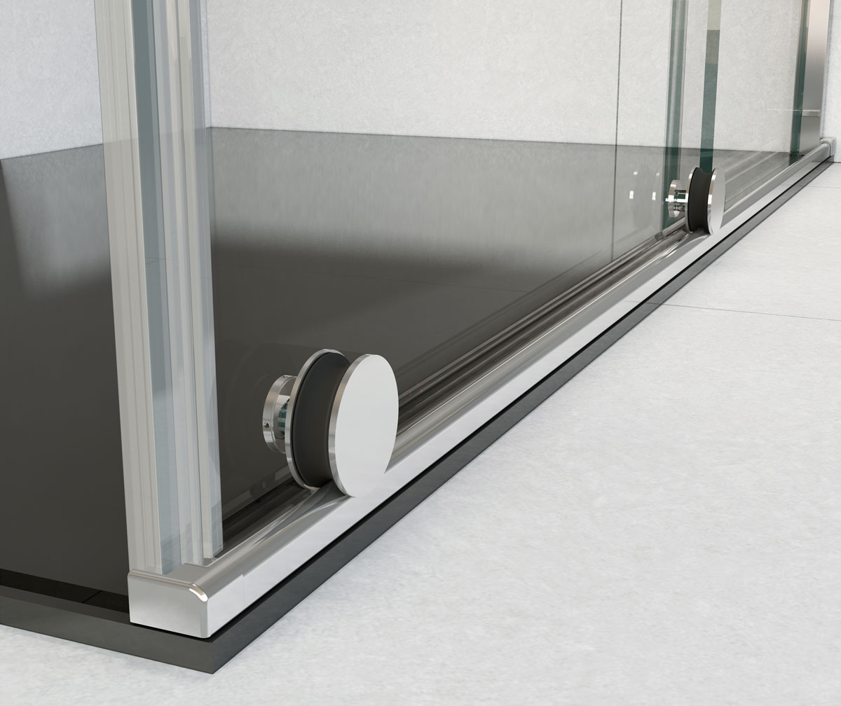 Душевой уголок Vincea Arno 150х80 профиль хром стекло прозрачное VSR-1A8015CL - 2