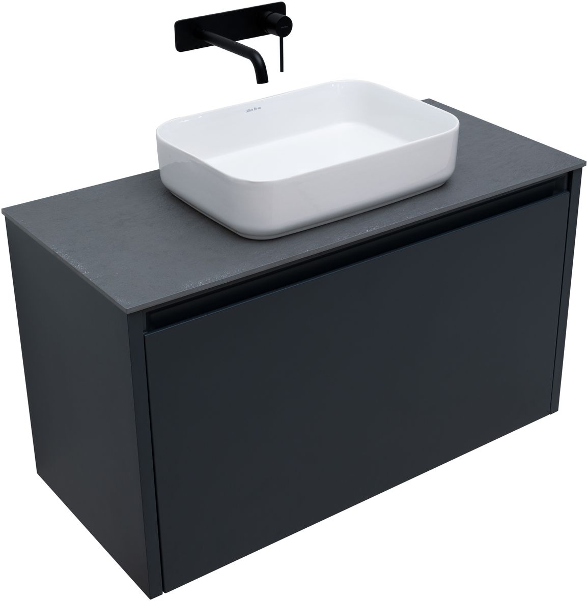 Тумба под раковину Allen Brau Fantasy 100 черный матовый 1.11004.AM - 2
