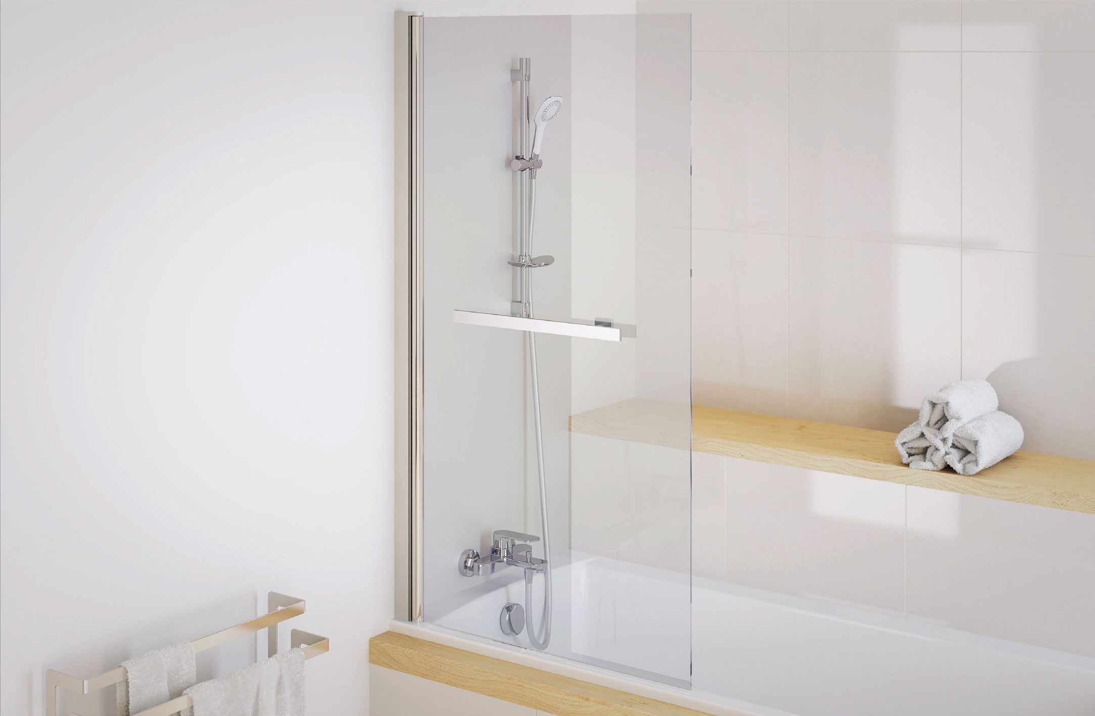 Шторка для ванны EXCELLENT ACTIMA 900 73 см. KAAC.1609.730.LP - 1