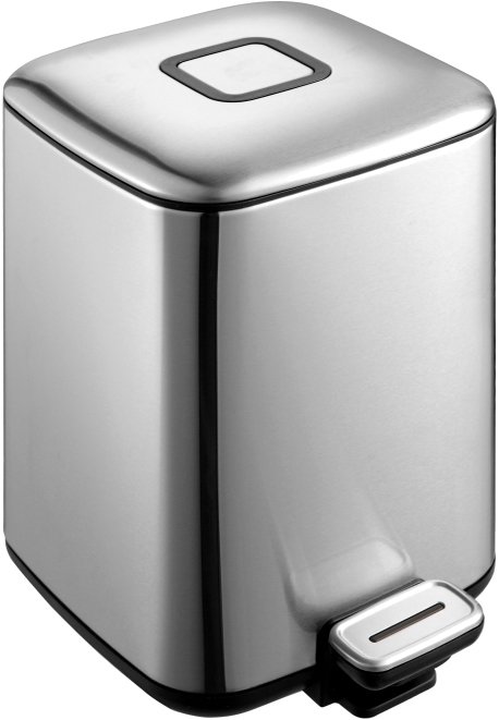 Ведро для мусора Weltwasser WW Mila MT 9L матовый хром  10000000885 - 0