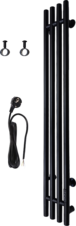 Полотенцесушитель электрический Тругор Вектор Пэк сп 120х15, черный ПэкспВектор120*15чернВГП - 0