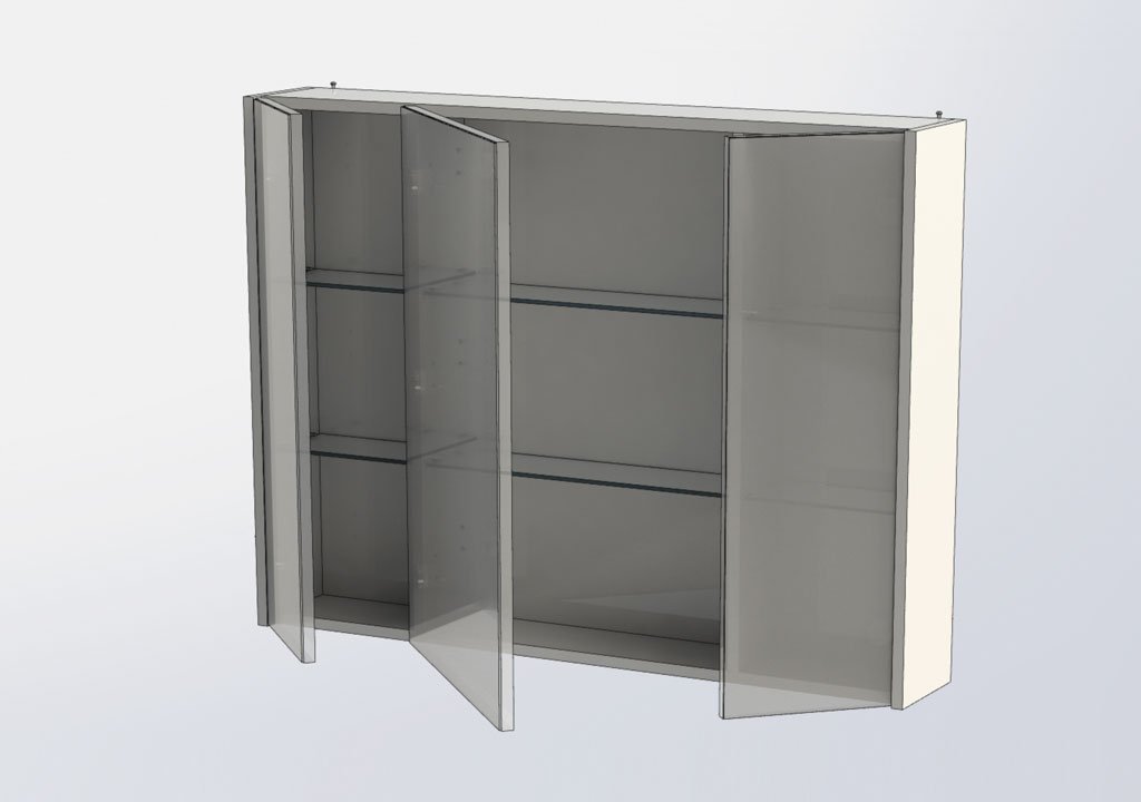 Зеркало-шкаф Aquanet  100.5 см  00203928 - 3