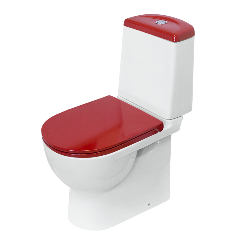 Унитаз-компакт Sanita luxe Best Color Red с микролифтом BSTSLCC07110522 - 0