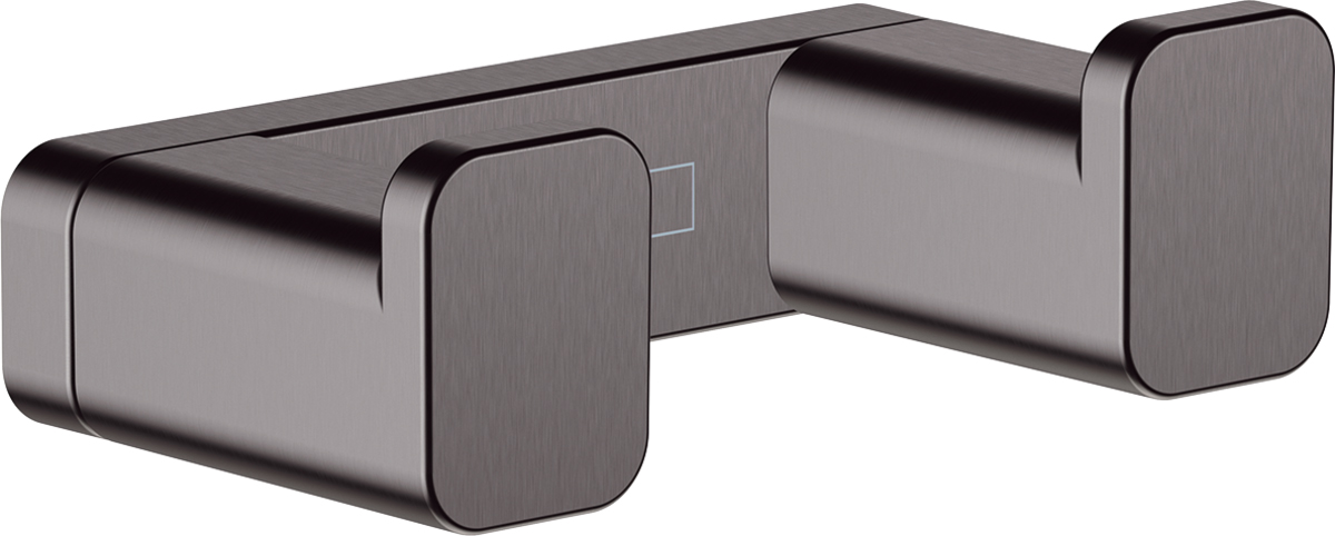 Крючок двойной Hansgrohe AddStoris шлифованный черный хром 41755340 - 0