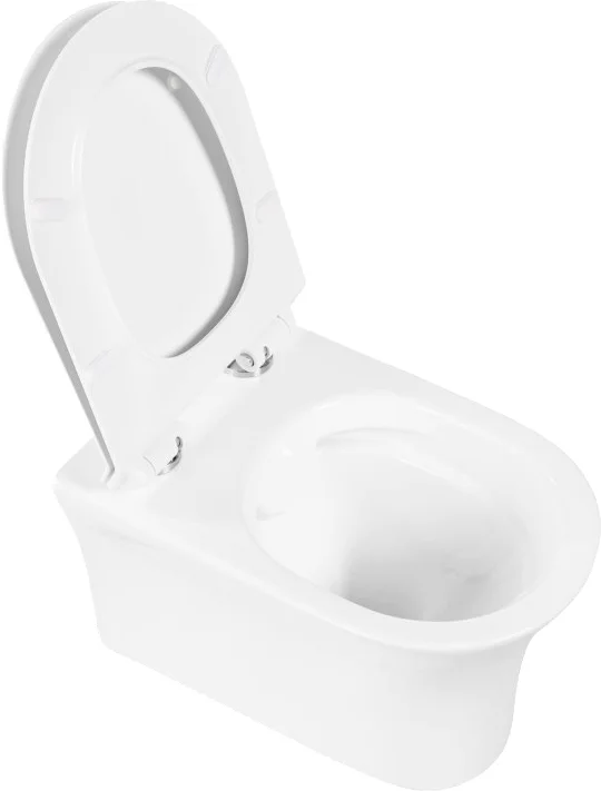 Унитаз подвесной BelBagno Ancona белый, с сиденьем микролифт  BB1224CHR-SM - 1