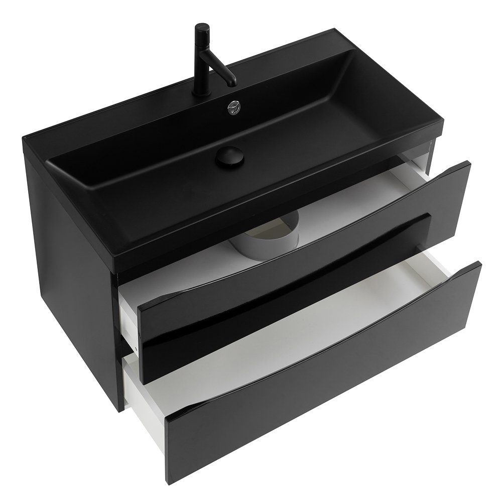 Комплект мебели BelBagno Marino 80 черный - 15