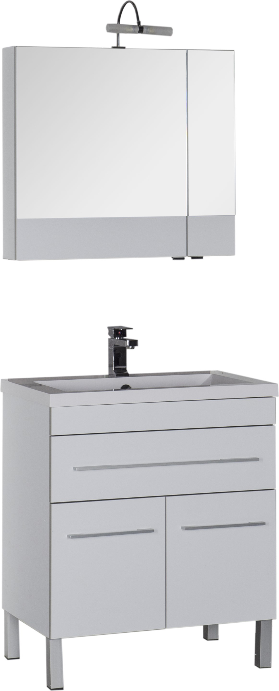 Мебель для ванной Aquanet Верона 75 белая, 1 ящик, 2 двери 182706 - 8