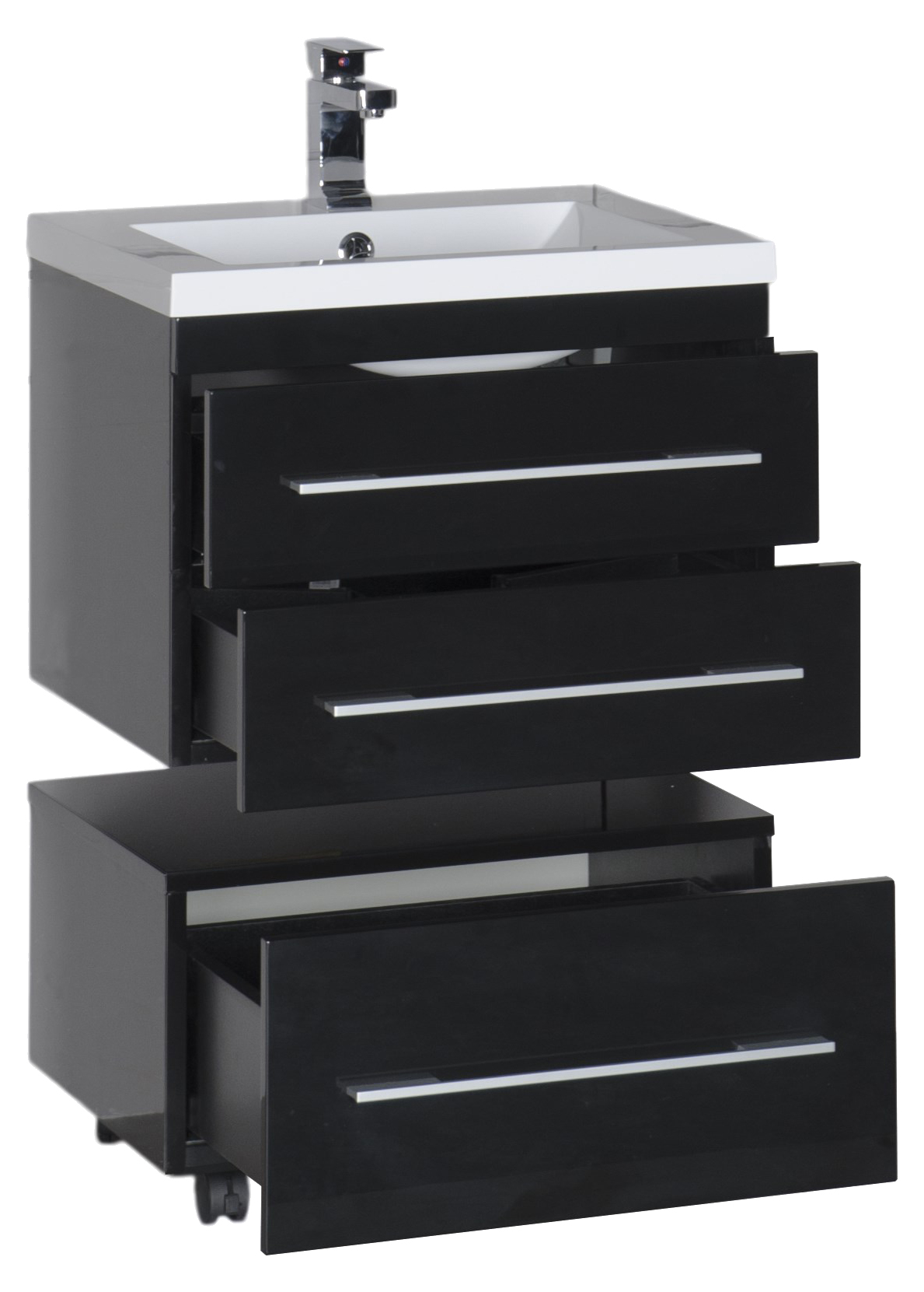 Тумба Aquanet Нота 58 подкатная, черная 00170731 - 6