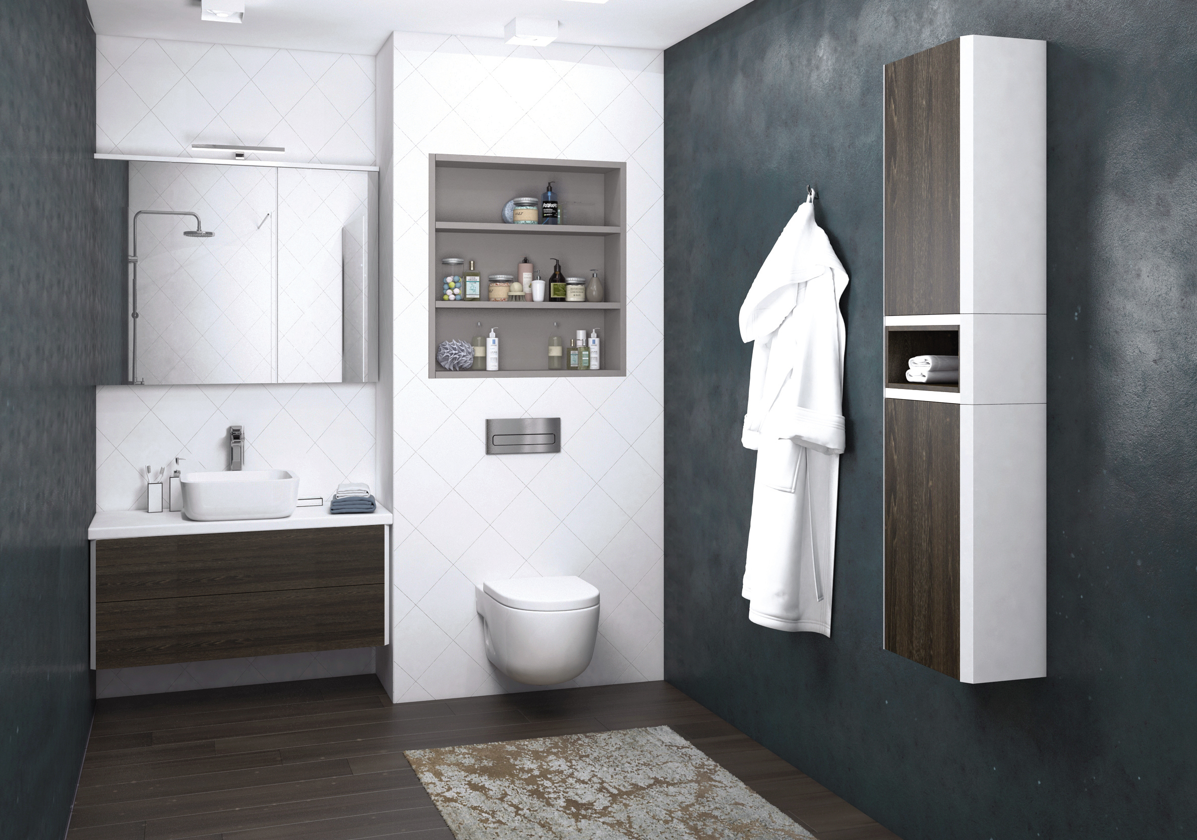 Тумба для комплекта AQUATON Брук 100 дуб феррара 1A202101BCDF0 - 2