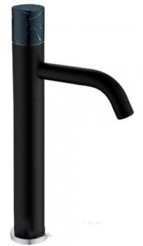 Смеситель для раковины высокий Boheme Stick черный 122-B-MR-B - 0