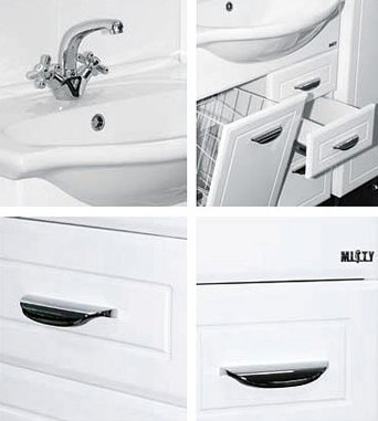 Тумба для комплекта Misty Дрея 65 2 ящика, с бельевой корзиной Э-Дре01065-01К2Я - 6