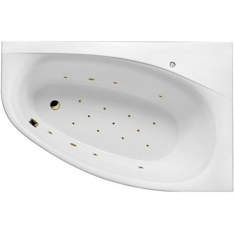 Акриловая ванна Excellent Kameleon 170x110 белая бронза правая с гидромассажем WAEX.KMP17.RELAX.BR - 0