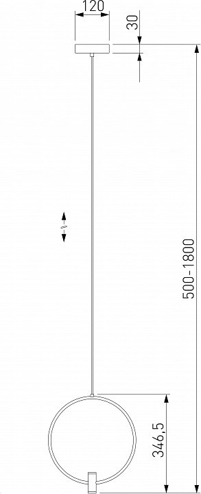 Подвесной светильник Eurosvet Layla 50257/1 LED никель - 4