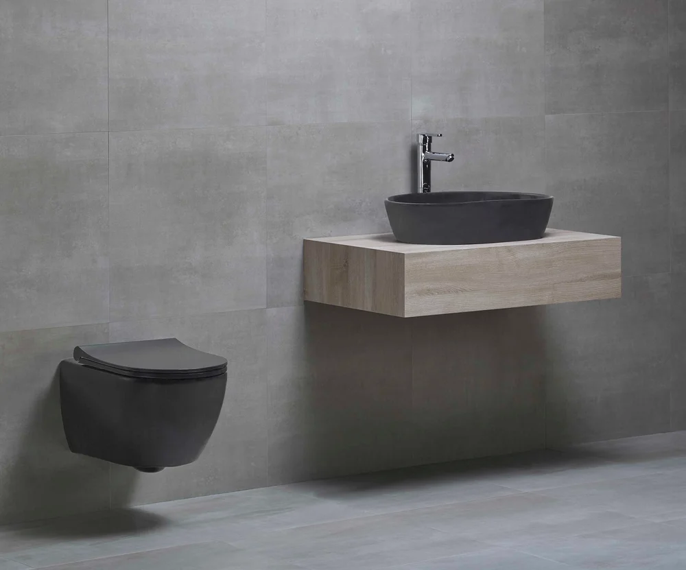 Унитаз подвесной beWash Bogen черный матовый с функцией биде и сиденьем микролифт 88303270 - 2