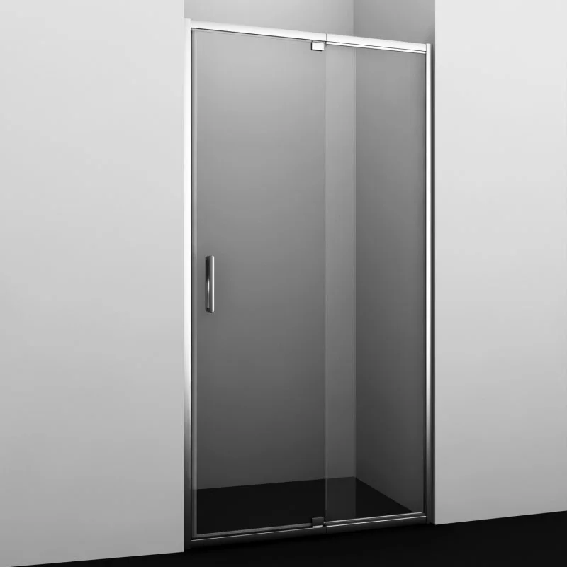 Душевая дверь в нишу Wasserkraft Berkel 130х200 профиль хром стекло прозрачное 48P30 - 0