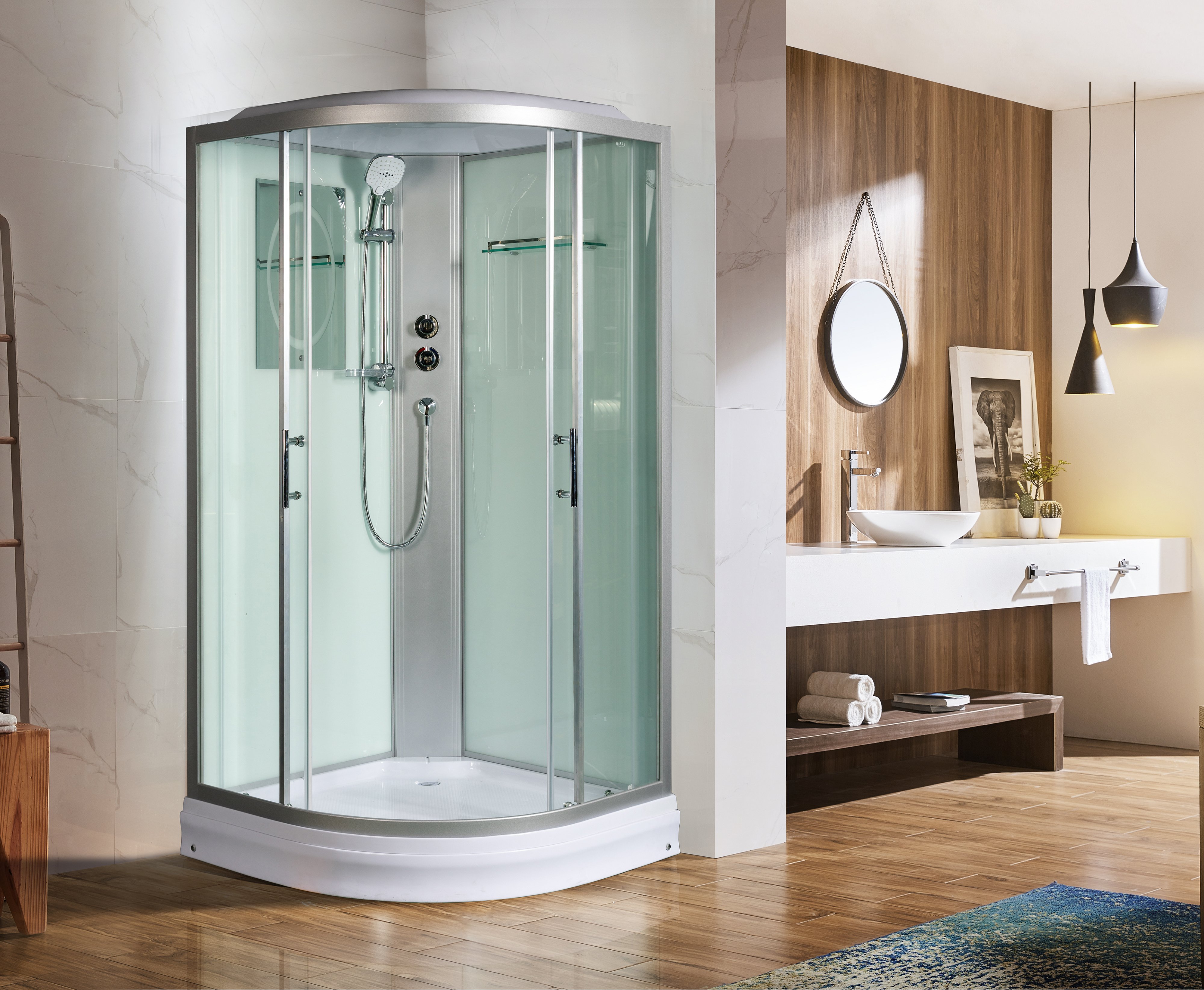 Душевая кабина Weltwasser WW500 Werra 802 80х80 хром  10000003225 - 2