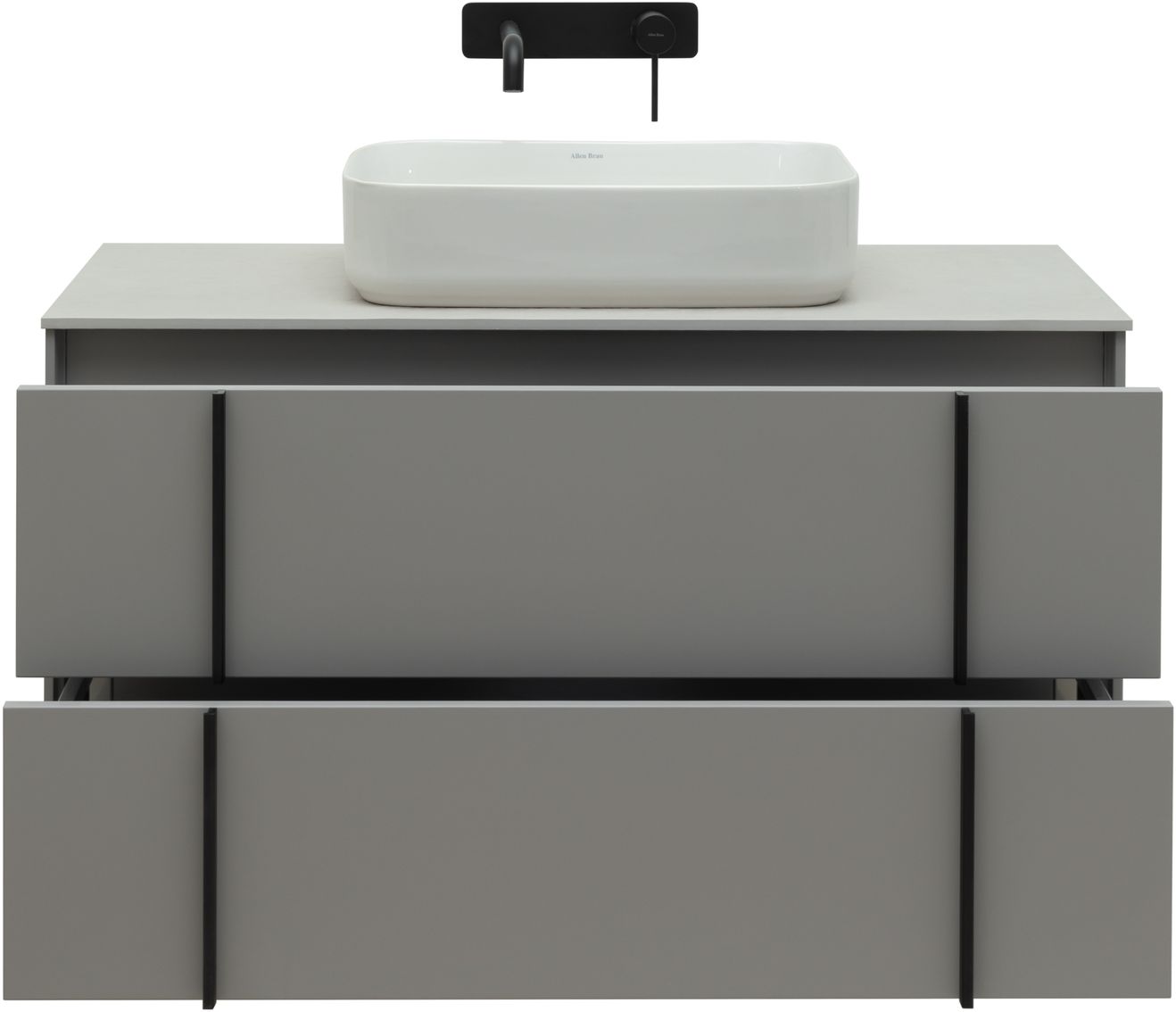 Тумба под раковину Allen Brau Reality 100 серый матовый 1.32007.PGM - 4