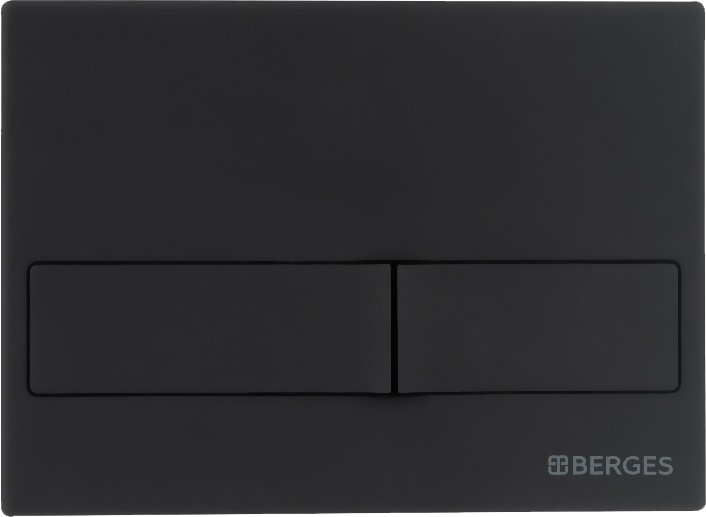 Кнопка смыва Berges Wasserhaus Novum L5 чёрный, матовый 040015 - 0