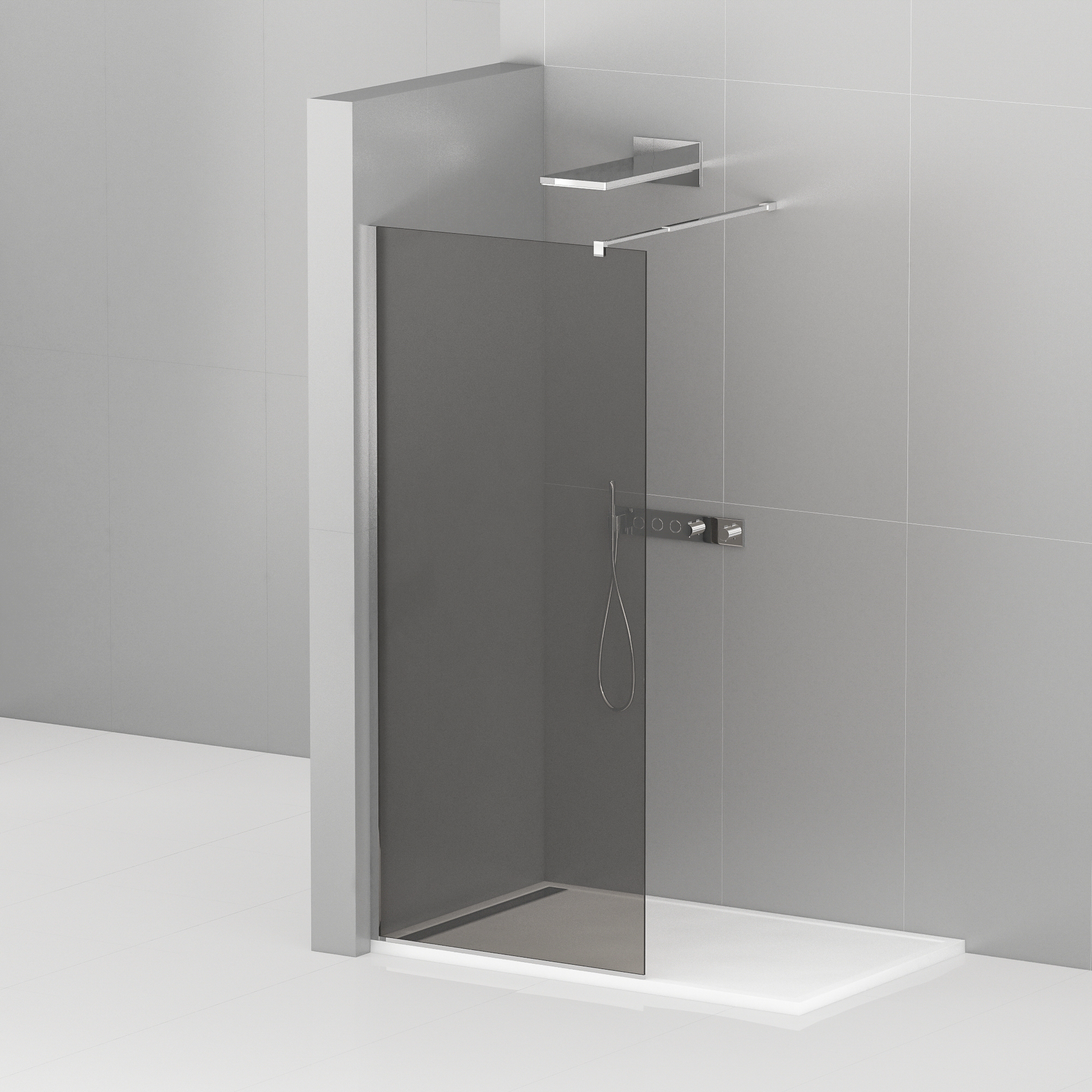 Душевая перегородка Cezares Liberta-L-1-120-GR-Cr - 0