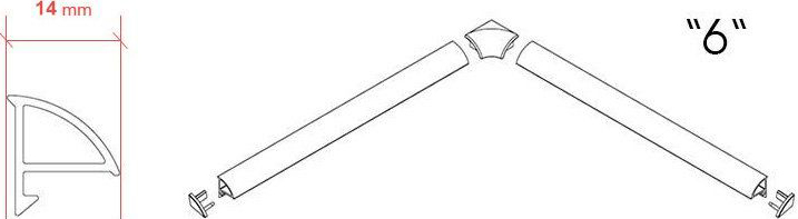 Бордюр для поддона Ravak A000000004 - 5