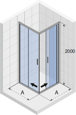 Душевой уголок Riho Hamar R207 90х90 см G007005120 - 7